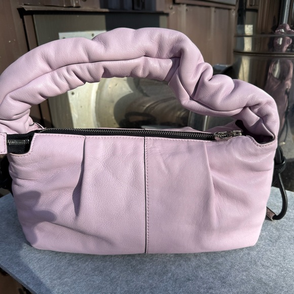 Tous Light Purple Gathered Shoulder Bag - Picture 3 of 16